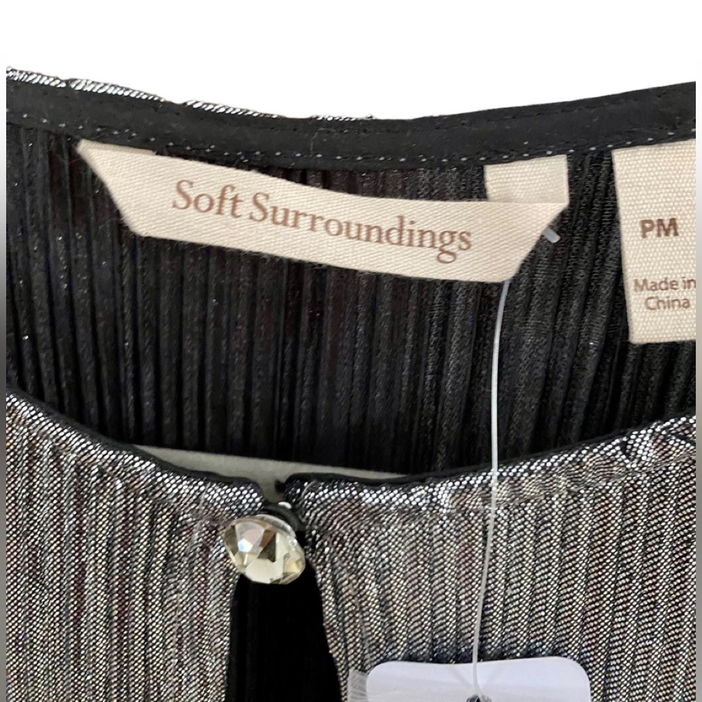 Silver maxi dress with sash NWT - Picture 5 of 6